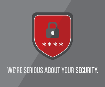 We're serious about your security.